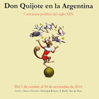 Don Quijote en la Argentina - Caricatura Política del Siglo XIX