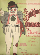 Partitura de tango ilustrada por DiÃ³genes Taborda