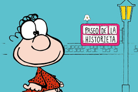 Matías ingresa al Paseo de la Historieta